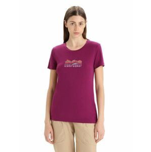 ICEBREAKER Wmns Tech Lite II SS Tee Mountain Geology, Go Berry velikost: L