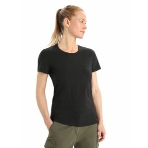 Dámské triko krátký rukáv ICEBREAKER Wmns Central Classic SS Tee, Black velikost: XL