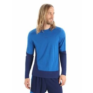 Pánské triko dlouhý rukáv ICEBREAKER Mens ZoneKnit™ LS Tee, Lazurite/Royal Navy/Cb velikost: L