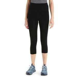 Dámské merino kalhoty ICEBREAKER Wmns Fastray High Rise 3/4 Tights, Black velikost: S