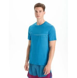 ICEBREAKER Mens Tech Lite II SS Tee Cadence Paths, Geo Blue velikost: L