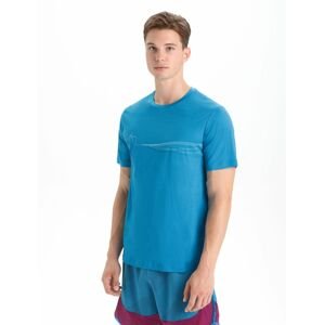 ICEBREAKER Mens Tech Lite II SS Tee Cadence Paths, Geo Blue velikost: XL