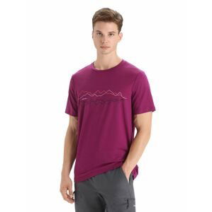 ICEBREAKER Mens Tech Lite II SS Tee Icebreaker, Go Berry velikost: L