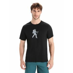 ICEBREAKER Mens Tech Lite II SS Tee Trail Hiker, Black velikost: S