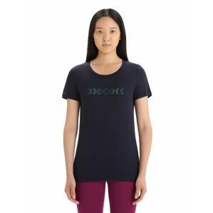 ICEBREAKER Wmns Tech Lite II SS Tee Moon Phase, Midnight Navy velikost: M