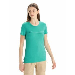 ICEBREAKER Wmns Tech Lite II SS Tee Cadence Paths, Fresh velikost: S