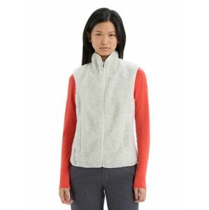 ICEBREAKER Wmns RealFleece High Pile Vest, Ecru Heather velikost: L