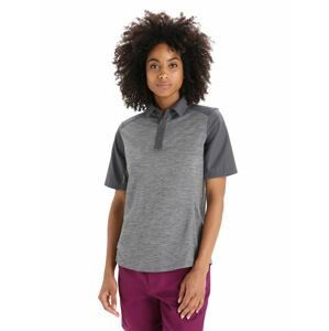 ICEBREAKER Wmns Hike SS Top, Gritstone Heather/Monsoon velikost: M