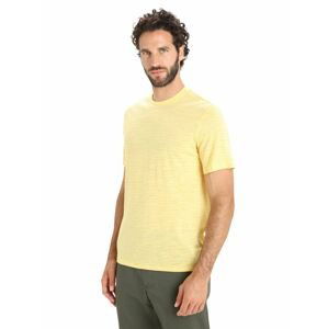 ICEBREAKER Mens Merino Linen SS Tee Stripe, Summer/Snow velikost: S