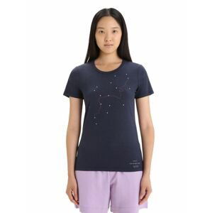 ICEBREAKER Wmns Central Classic SS Tee Tour du Mont Blanc, Midnight Navy velikost: XS