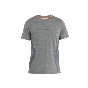 Pánské merino triko krátký rukáv ICEBREAKER Mens Merino 125 Cool-Lite Sphere II SS Tee Syn, Metro Heather velikost: XL