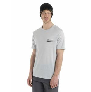 ICEBREAKER Mens Merino 150 Tech Lite II SS Tee Mountain, Ether velikost: S