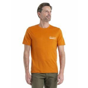 ICEBREAKER Mens Merino 150 Tech Lite II SS Tee Mountain, Earth velikost: S