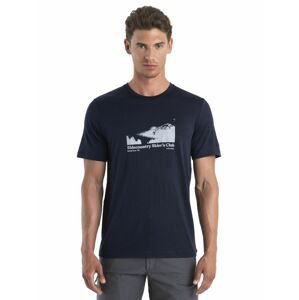 ICEBREAKER Mens Merino 150 Tech Lite II SS Tee Sidecountr, Midnight Navy velikost: S