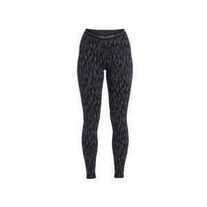 ICEBREAKER Wmns Merino 260 Vertex Legging Macro Forms, Graphite/Black/J velikost: M