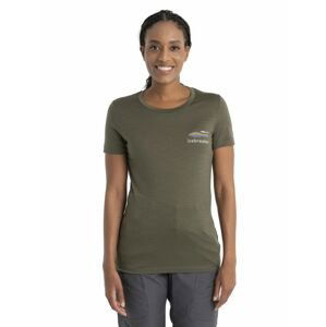 ICEBREAKER Wmns Merino 150 Tech Lite II SS Tee Aotearoa, Loden velikost: S