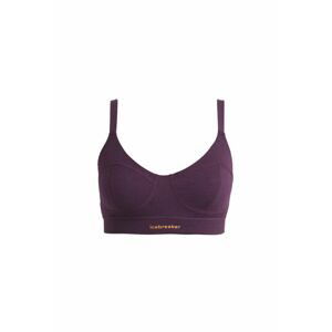 Dámská merino podprsenka ICEBREAKER Wmns Queens Clasp Bra, Nightshade velikost: S