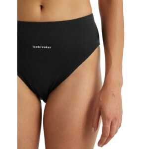 Dámské kalhotky ICEBREAKER Wmns Queens High Cut Brief, Black velikost: XS