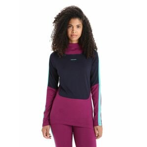 ICEBREAKER Wmns 200 Sonebula LS High Neck, Go Berry/Midnight Navy velikost: XS