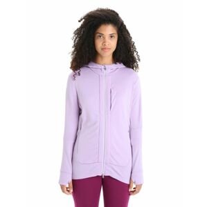 ICEBREAKER Wmns Quantum III LS Zip Hoodie, Purple Haze/Go Berry velikost: L