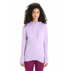 ICEBREAKER Wmns Quantum III LS Zip Hoodie, Purple Haze/Go Berry velikost: XL