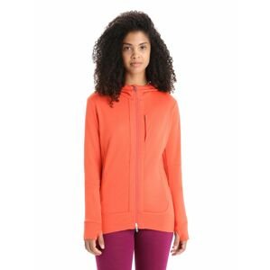 ICEBREAKER Wmns Quantum III LS Zip Hoodie, Vibrant Earth/Prplegze velikost: XL