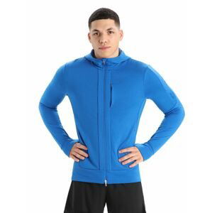 Pánská mikina s kapucí, zip ICEBREAKER Mens Quantum III LS Zip Hoodie, Lazurite/Royal Navy velikost: XL