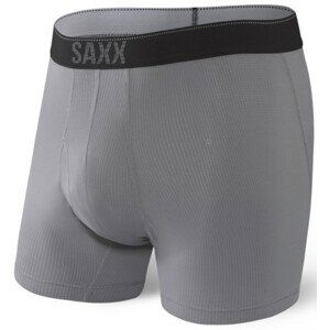 Saxx QUEST QDM BOXER BRIEF FLY dark charcoal II Velikost: S boxerky