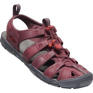 Keen CLEARWATER CNX LEATHER WOMEN wine/red dahlia Velikost: 37,5 dámské sandály