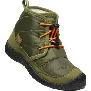 Keen HOWSER II CHUKKA WP YOUTH capulet olive/russet orange Velikost: 37 boty