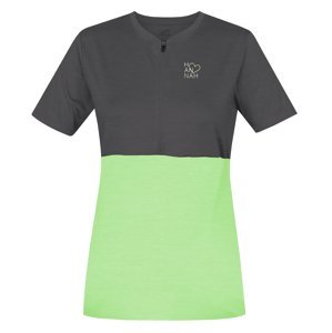 Hannah BERRY asphalt/paradise green mel Velikost: 40 dámské tričko s krátkým rukávem