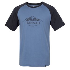 Hannah TAREGAN blue shadow/asphalt Velikost: L pánské tričko s krátkým rukávem