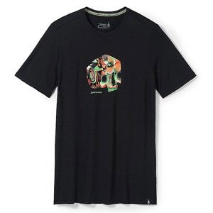 Smartwool M DEF LYFE SHORT SLEEVE GRAPHIC TEE SLIM FIT black Velikost: L tričko