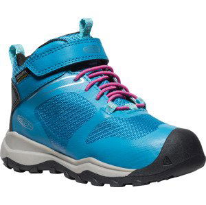 Keen WANDURO MID WP CHILDREN fjord blue/fuchsia purple Velikost: 25/26 dětské boty