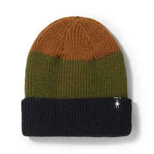 Smartwool CANTAR COLORBLOCK BEANIE winter moss Velikost: UNI čepice