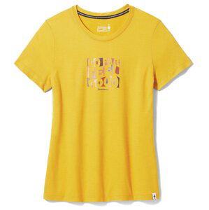 Smartwool W SWEET TRIP GRAPHIC SHORT SLEEVE TEE honey gold Velikost: L tričko