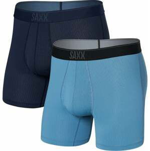 Saxx QUEST QDM BOXER BRIEF FLY 2PK maritime/slate Velikost: M boxerky