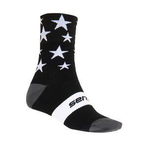 SENSOR PONOŽKY STARS černá/bílá Velikost: 9/11 ponožky