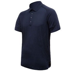 SENSOR MERINO ACTIVE polo pánské triko kr.rukáv deep blue Velikost: XXL pánské tričko s krátkým rukávem