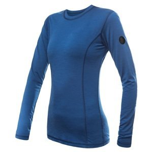 SENSOR MERINO AIR dámské triko dl.rukáv tm.modrá Velikost: XL dámské tričko s dlouhým rukávem