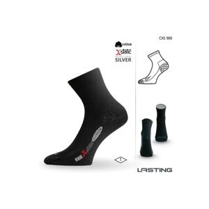 Lasting CXS 900 černé ponožky se stříbrem Velikost: (46-49) XL ponožky