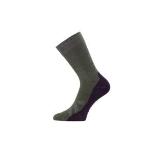 Lasting merino ponožky FWJ zelené Velikost: (42-45) L