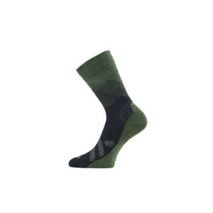 Lasting merino ponožky FWO zelené Velikost: (38-41) M