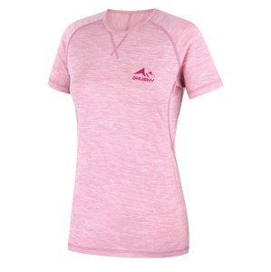 Husky Merino termoprádlo Mersa L faded pink Velikost: M dámské tričko s krátkým rukávem