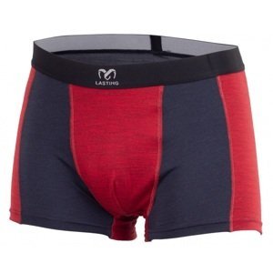 Lasting pánské merino boxerky KONO červené Velikost: XL spodní prádlo