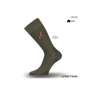 Lasting Bavlněná ponožka LFSK 620 zelená Velikost: (38-41) M ponožky