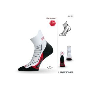 Lasting RPC 093 bílá běžecké ponožky Velikost: (42-45) L ponožky