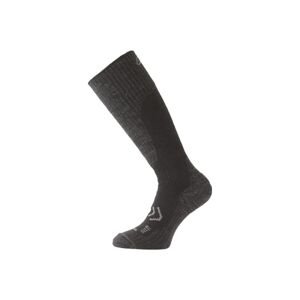 Lasting merino lyžařské podkolenky SKM černé Velikost: (34-37) S ponožky