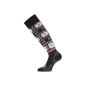 Lasting SSW 900 černá merino ponožky lyžařské Velikost: (38-41) M ponožky
