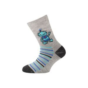 Lasting dětské merino ponožky TJB šedé Velikost: (34-37) S ponožky